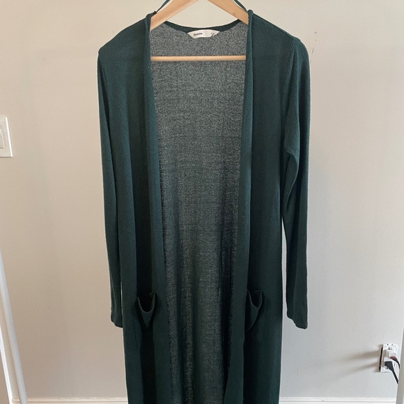 Bluenotes Green Long Open Cardigan - Picture 1 of 3